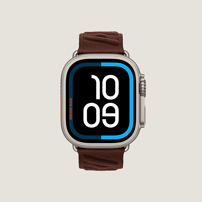 Band Apple Watch Hermès Single Tour 49 mm En Mer | Hermès USA